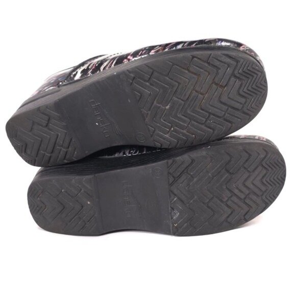 Dansko Professional Metallic Waves Patent Leather Clogs Women's Shoes EU 39 - Picture 9 of 10